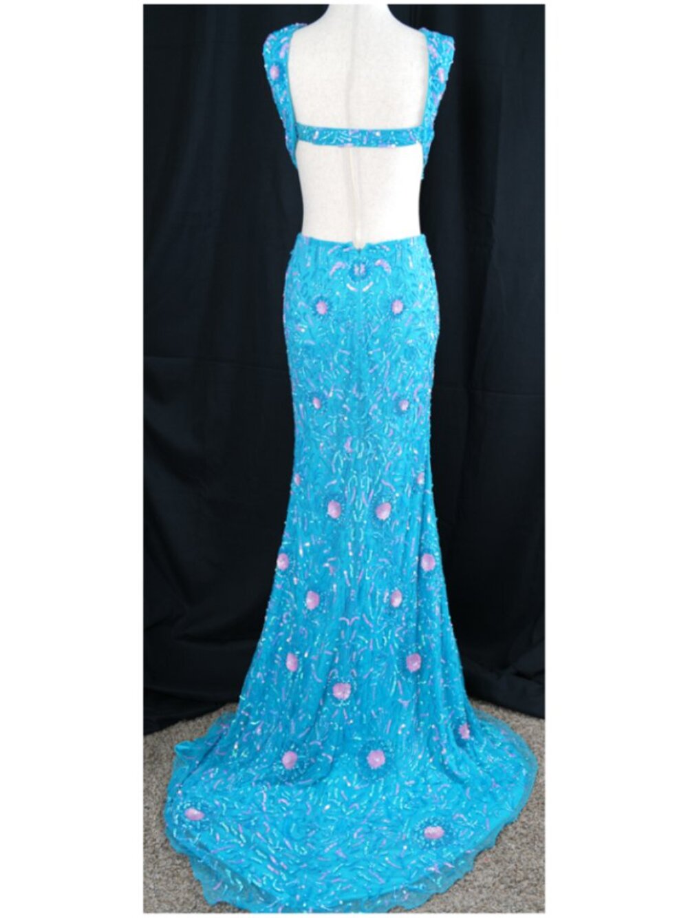 Aleta, Size 2, Turquoise - Picture 2 of 8